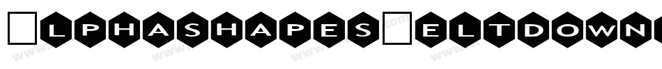 AlphashapesMeltdownsReverse-1DJM字体转换