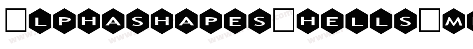 AlphashapesShells-mpxv字体转换