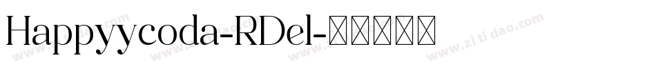 Happyycoda-RDel字体转换