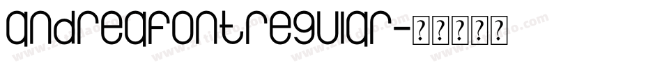 andreafontregular字体转换