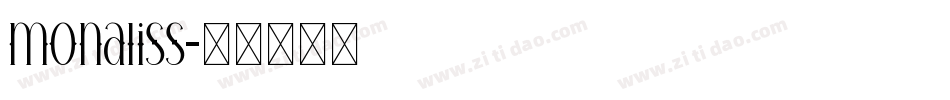 monaliss字体转换