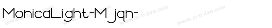 MonicaLight-Mjqn字体转换