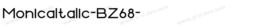 MonicaItalic-BZ68字体转换