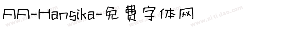 AA-Hansika字体转换