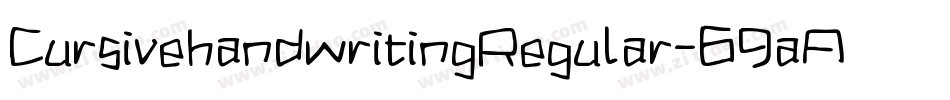 CursivehandwritingRegular-69aA字体转换