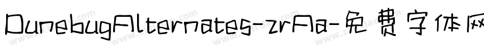 DunebugAlternates-zrAa字体转换