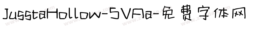JusstaHollow-5VAa字体转换