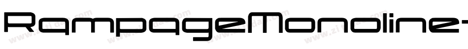 RampageMonoline-Rounded字体转换
