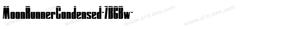 MoonRunnerCondensed-7B6Bw字体转换