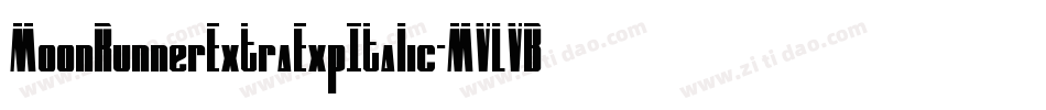 MoonRunnerExtraExpItalic-MVLVB字体转换
