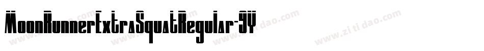 MoonRunnerExtraSquatRegular-9Y6EZ字体转换