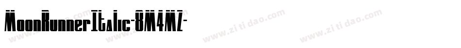 MoonRunnerItalic-8M4MZ字体转换