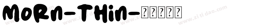 Morn-Thin字体转换