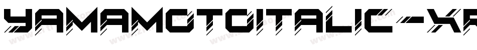 YamaMotoItalic-xrV8字体转换