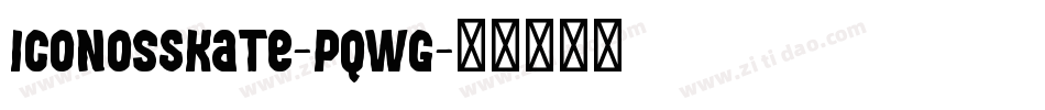 IconosSkate-PqWg字体转换
