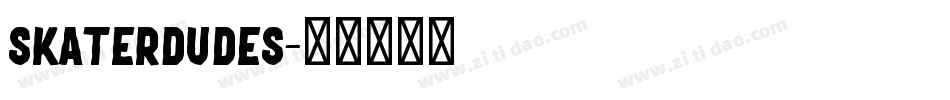 SKATERDUDES字体转换