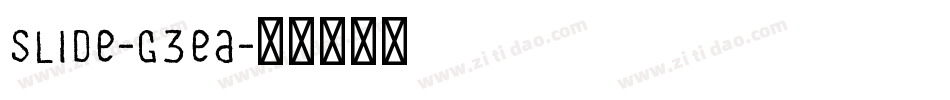 Slide-G3ea字体转换