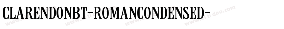 ClarendonBT-RomanCondensed字体转换