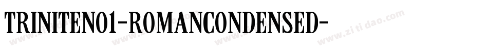 TriniteNo1-RomanCondensed字体转换