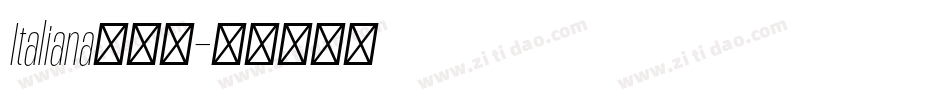 Italiana转换器字体转换