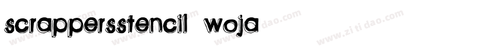 ScrappersStencil-WOJA字体转换
