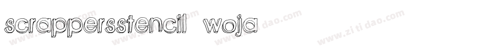 ScrappersStencil-WOJA字体转换
