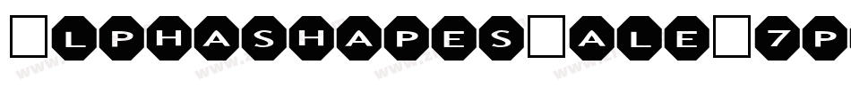 AlphashapesMale-7p2D字体转换