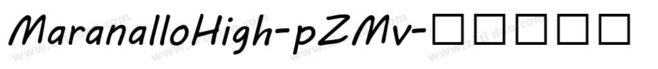 MaranalloHigh-pZMv字体转换