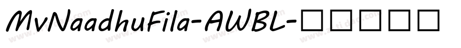 MvNaadhuFila-AWBL字体转换