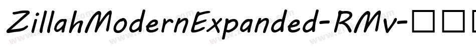 ZillahModernExpanded-RMv字体转换