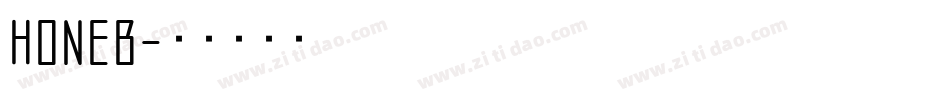 HONEB字体转换