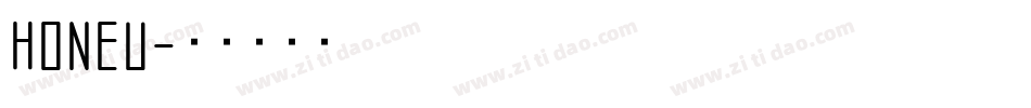 HONEU字体转换