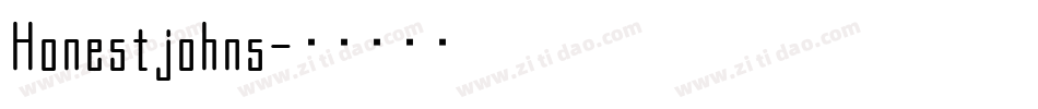 Honestjohns字体转换