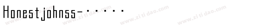 Honestjohnss字体转换