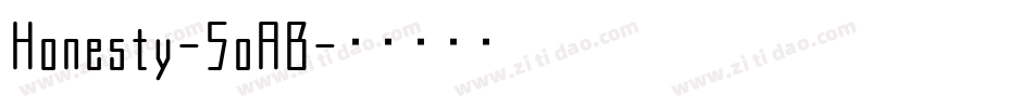 Honesty-5oAB字体转换