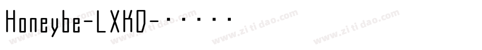 Honeybe-LXKD字体转换