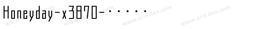 Honeyday-x3870字体转换