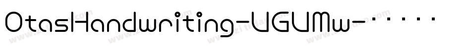 OtasHandwriting-VGVMw字体转换
