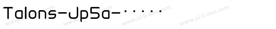 Talons-Jp5a字体转换