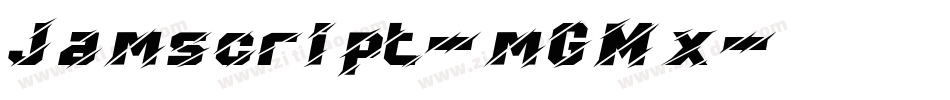 Jamscript-mGMx字体转换