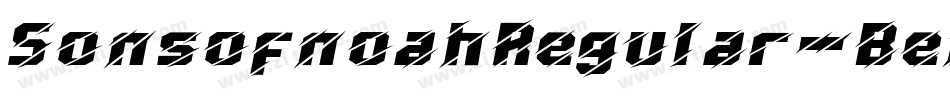 SonsofnoahRegular-BeMx字体转换