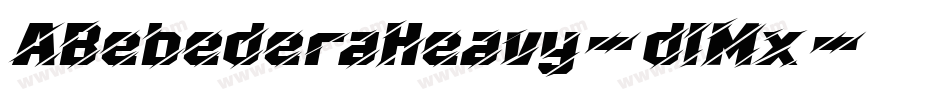 ABebederaHeavy-dlMx字体转换