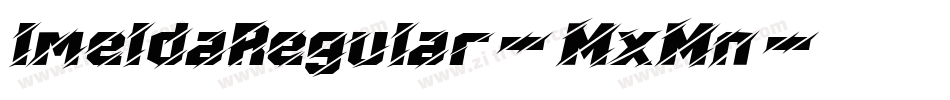 ImeldaRegular-MxMn字体转换