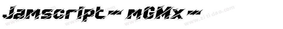 Jamscript-mGMx字体转换