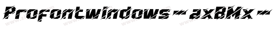 Profontwindows-axBMx字体转换