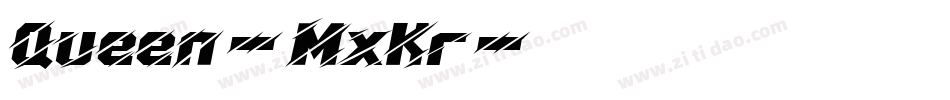 Queen-MxKr字体转换