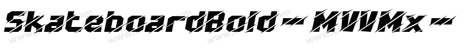 SkateboardBold-MVVMx字体转换