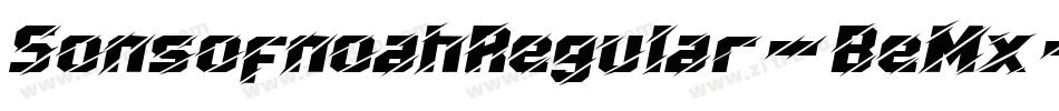 SonsofnoahRegular-BeMx字体转换