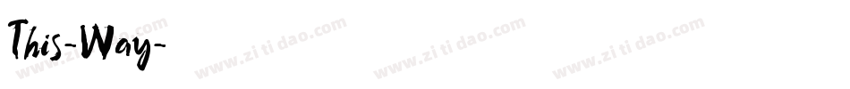 This-Way字体转换