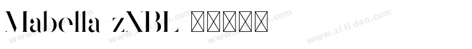Mabella-zXBL字体转换